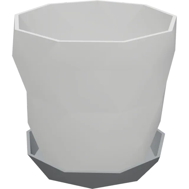 Maceta Low-Poly impresa en 3D